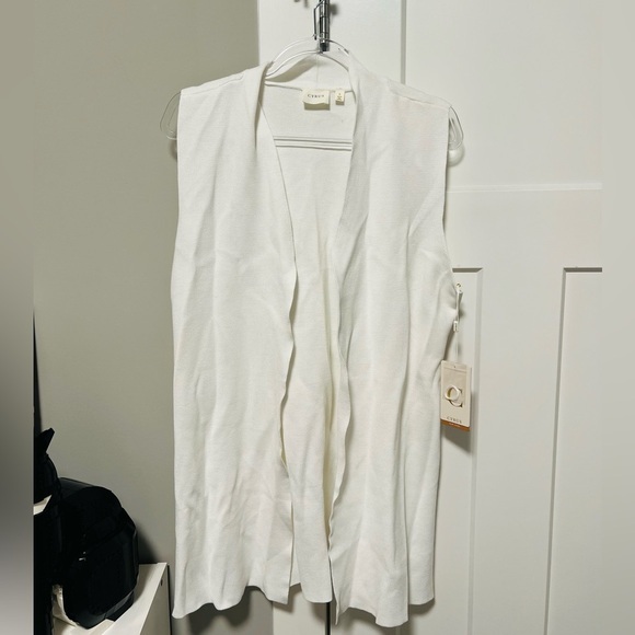 Cyrus Jackets & Blazers - Cyrus Ivory Knit Cardigan Vest